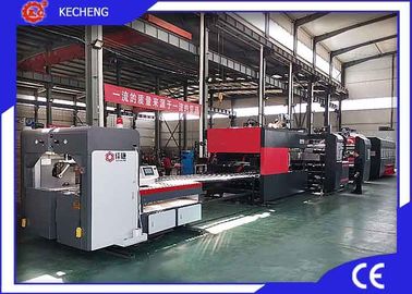 Bottom Printing Gluer Inline Flexo Printer Slotter Die Cutter